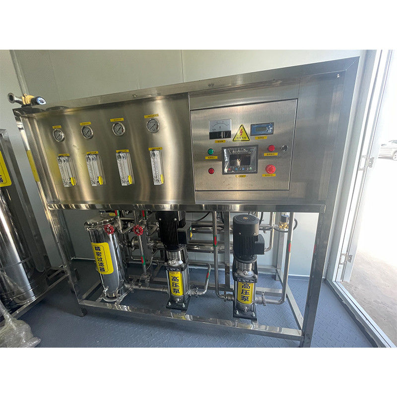 Apparecchiature per il trattamento dell'acqua filtrata per impianti di trattamento delle acque minerali pure da 1000 litri