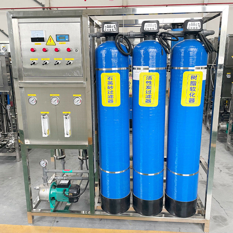 1000LPH RO Sistema di depurazione dell'acqua ad osmosi inversa per impianti di trattamento delle bottiglie