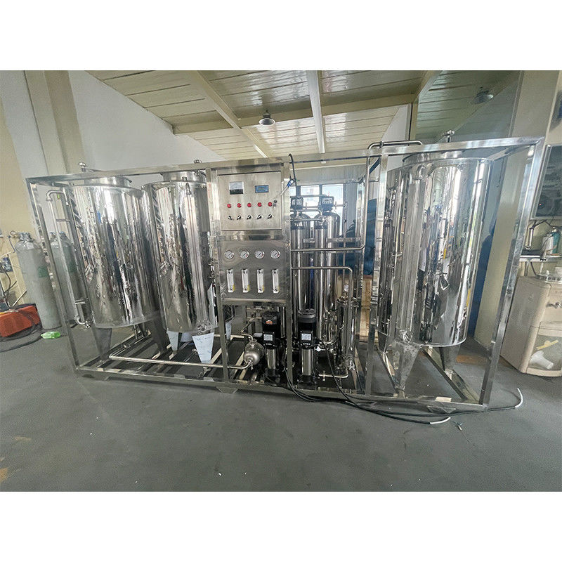 380V/1.5Kw Componenti di base della pompa Sistema di trattamento dell'acqua per osmosi inversa 1000LRO con serbatoio dell'acqua