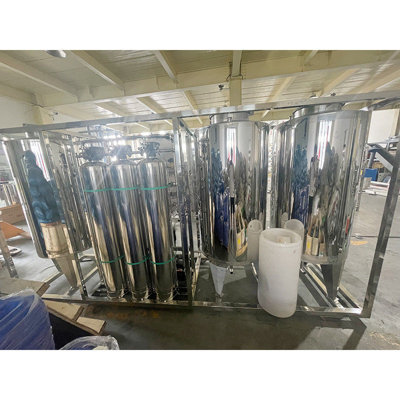 380V/1.5Kw Componenti di base della pompa Sistema di trattamento dell'acqua per osmosi inversa 1000LRO con serbatoio dell'acqua