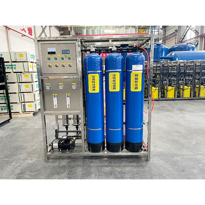 1T Impianto di trattamento dell'acqua RO in acciaio inossidabile industriale per la linea di produzione di acqua pura