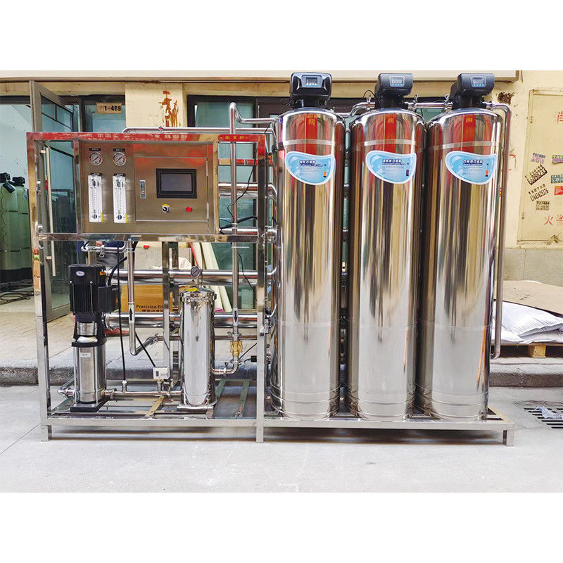 Sistema di trattamento dell' acqua a osmosi inversa per la produzione di acqua pura deionizzata da 1000L/h